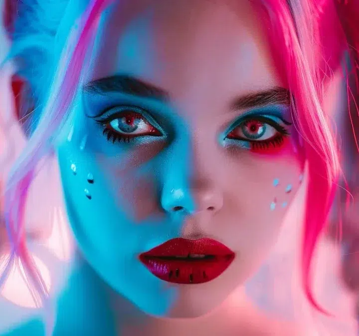 Halloween : tutoriel pour un maquillage pop art de Harley Quinn