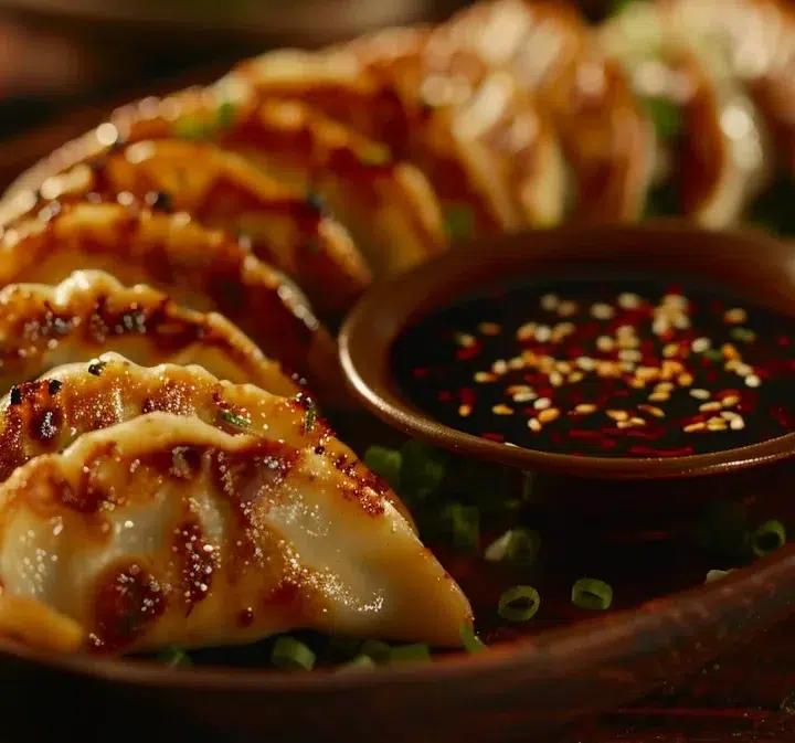 Gyozas au boeuf avec une touche épicée : la sauce soja pimentée maison