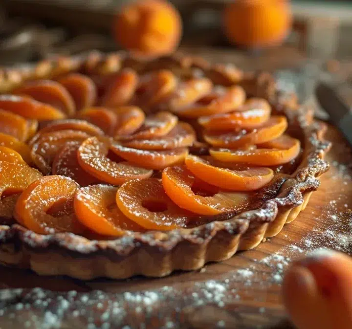 Savourez l’authenticité avec la tarte rustique aux abricots du verger