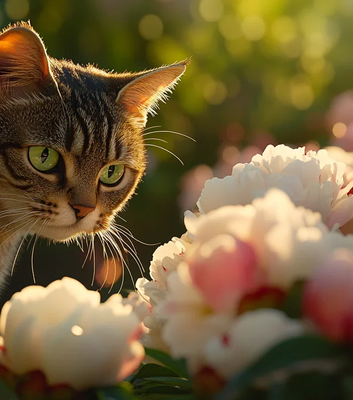 Conseils pour éloigner votre chat des pivoines toxiques